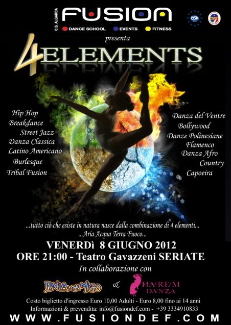 4elements : Teatro Gavazzeni Seriate (Bg) 4elements : Teatro Gavazzeni Seriate (Bg)