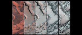 Il paesaggio marziano trasformato dai cambiamenti stagionali