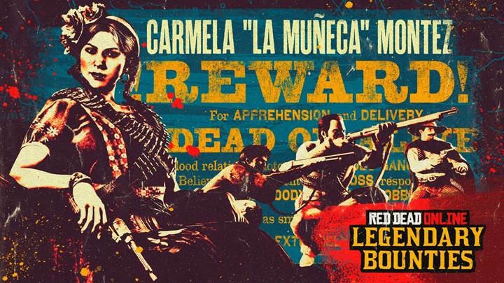 Red Dead Online: Carmela Montez capo banda Del Lobo ricercata 