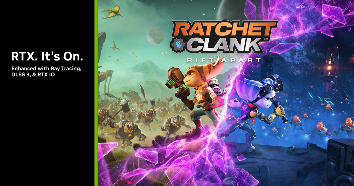 DLSS 3, Reflex, NVIDIA RTX IO, DLAA in arrivo su Ratchet & Clank: Rift