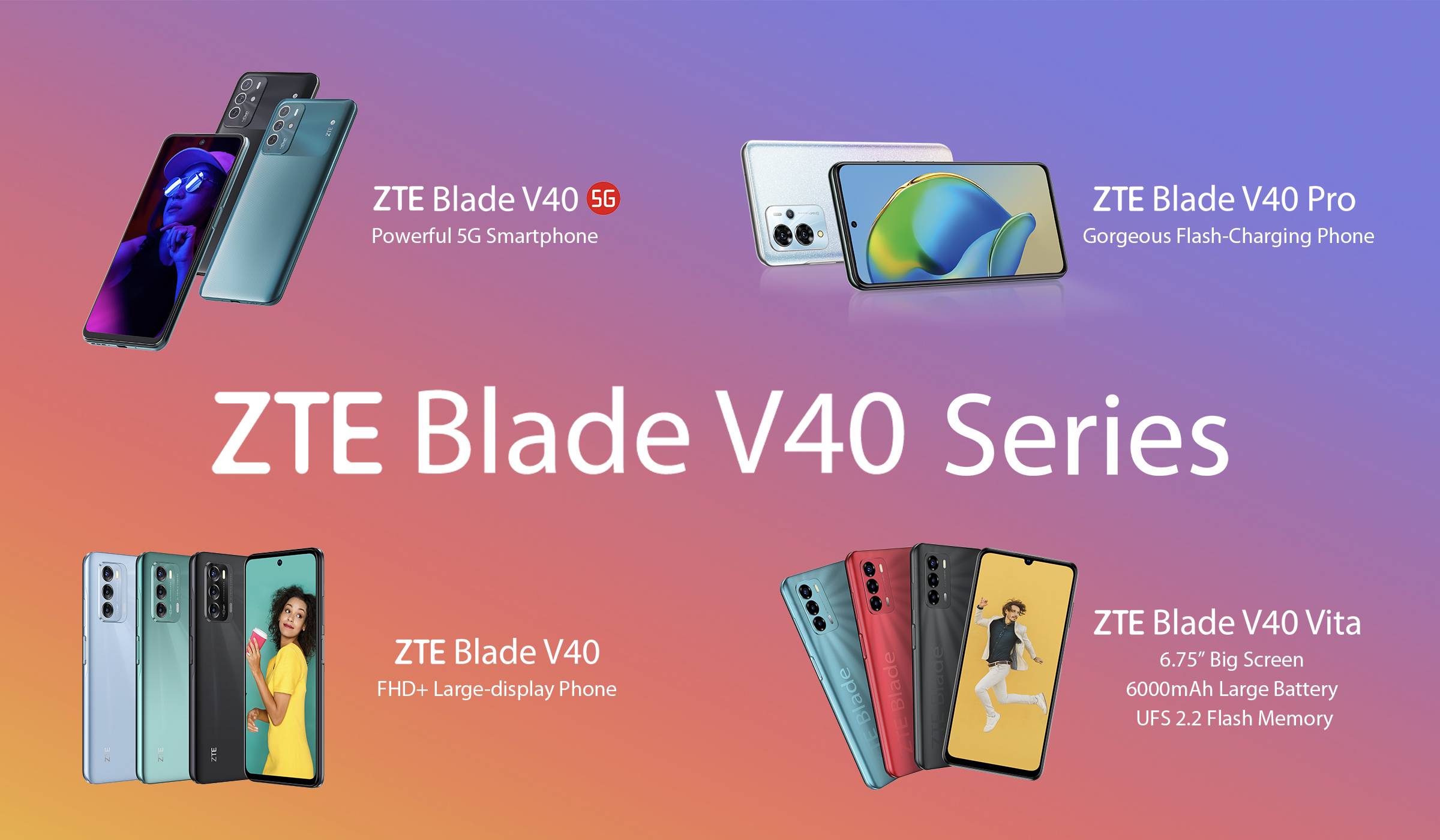 ZTE rilascia la nuova serie Hero Blade V40 