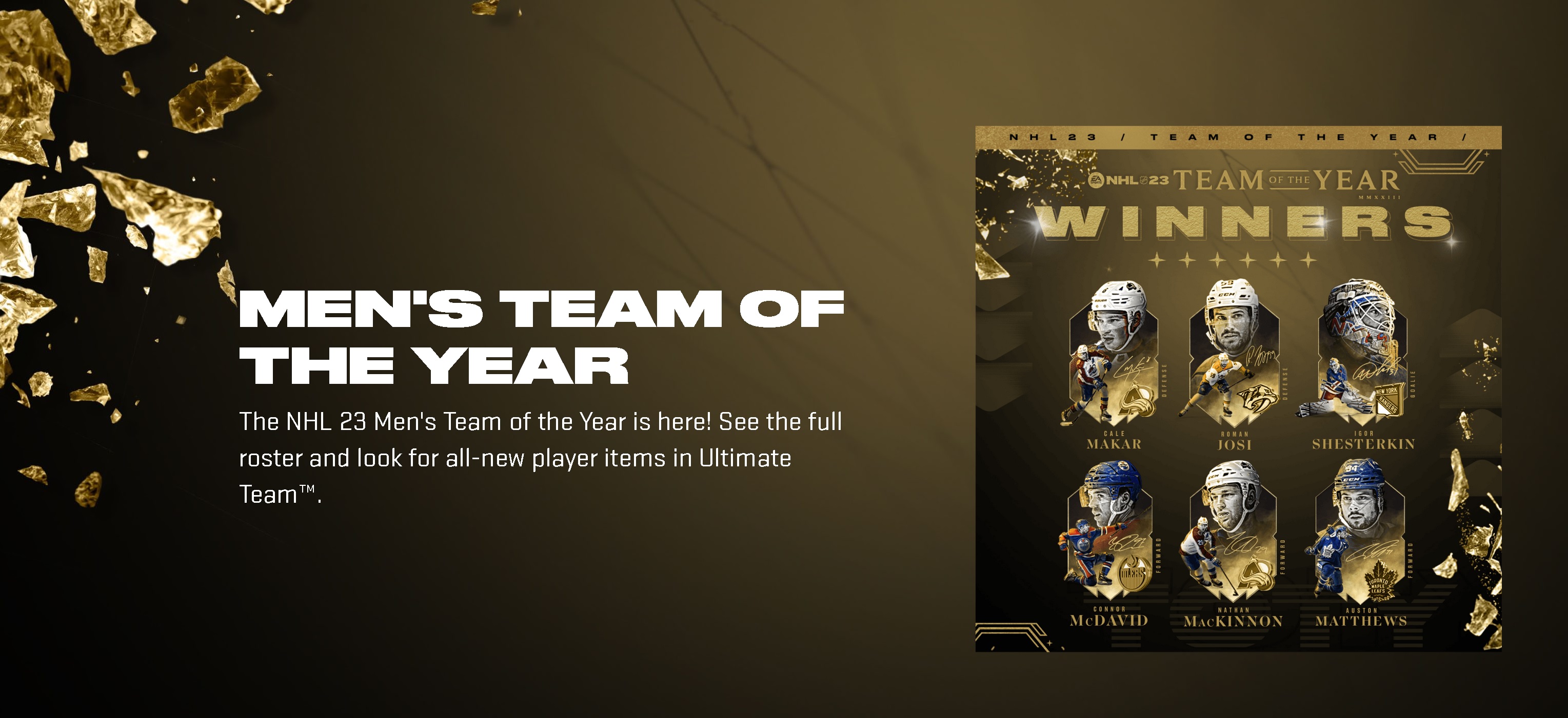 NHL 23 - svelati i candidati al Team of the Year