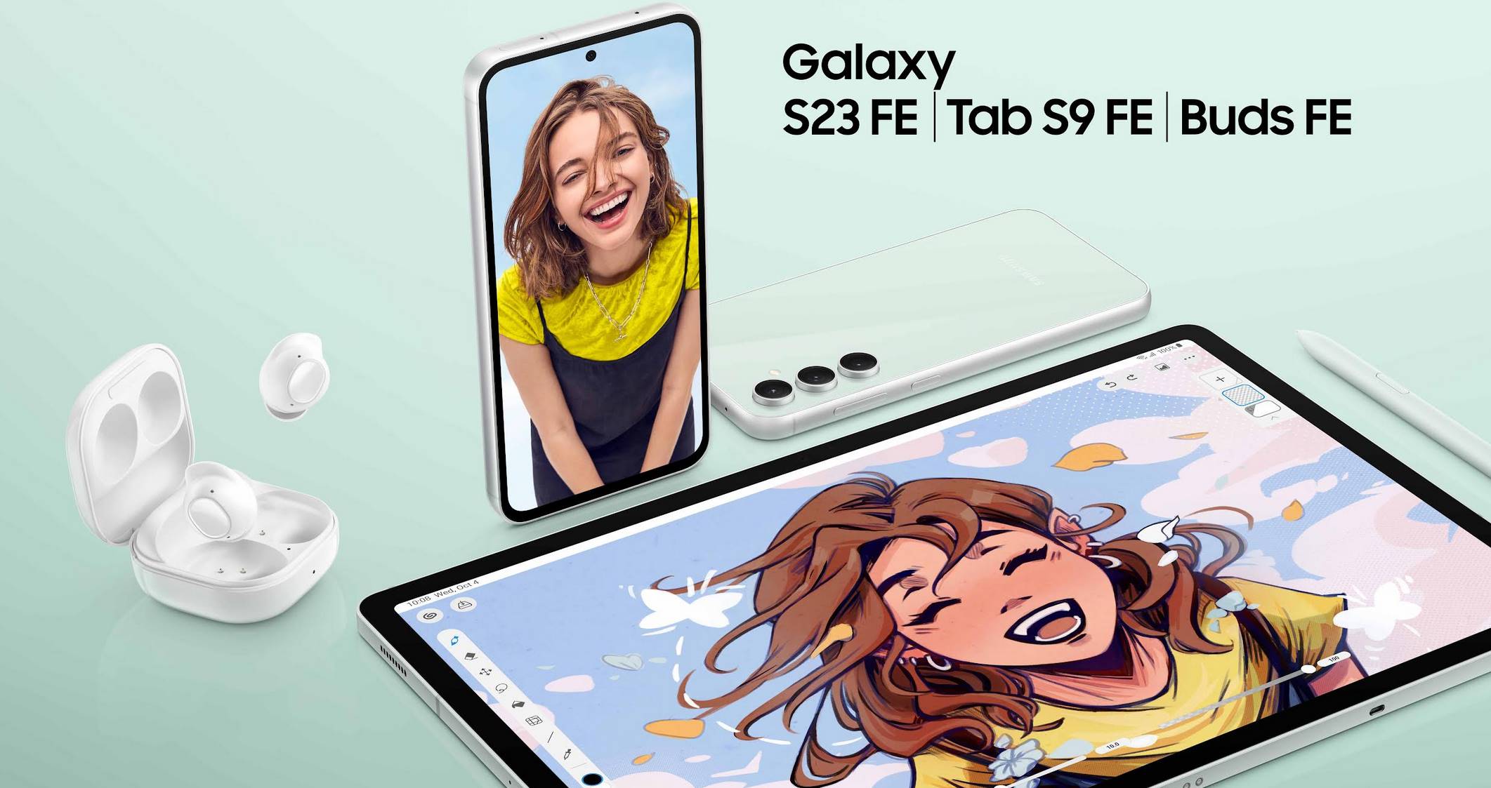 Samsung annuncia S23 FE, Galaxy Tab S9 FE, S9 FE+ e Galaxy Buds FE