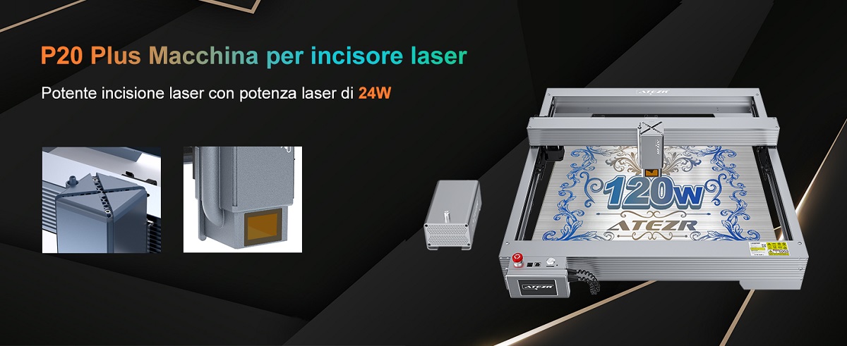 Incisore Laser ATEZR P20 Plus 20W