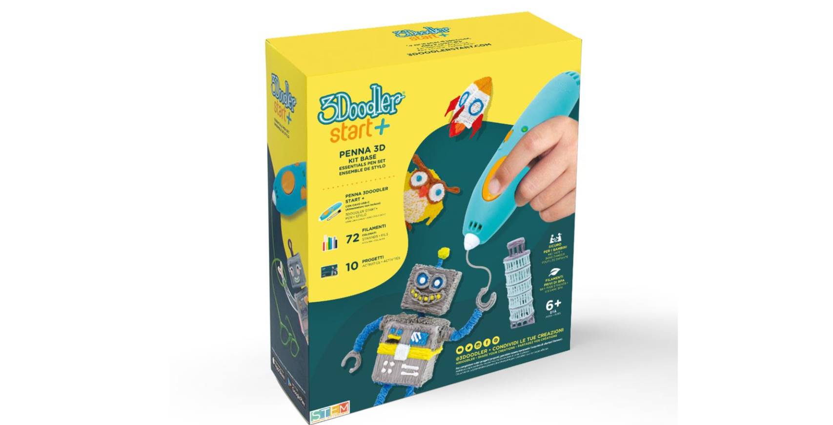 BACK TO SCHOOL: ROCCO GIOCATTOLI PORTA LA 3DOODLER START+ 