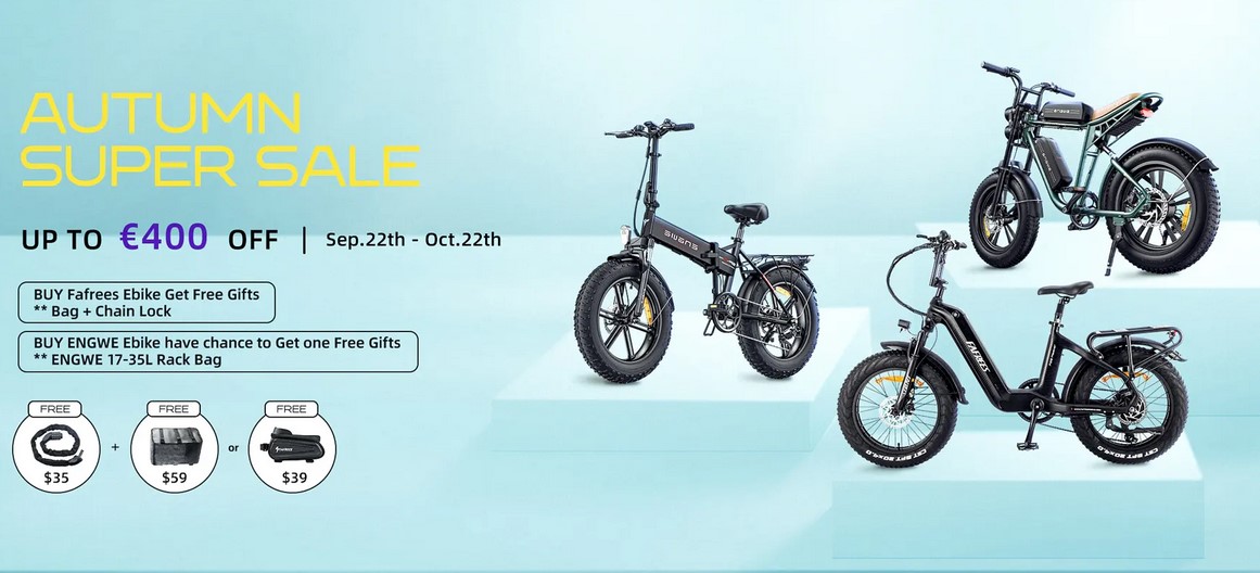 Autumn Super Sale Gearberry : Risparmia fino a 400 euro per la tua nuova bicicletta elettrica