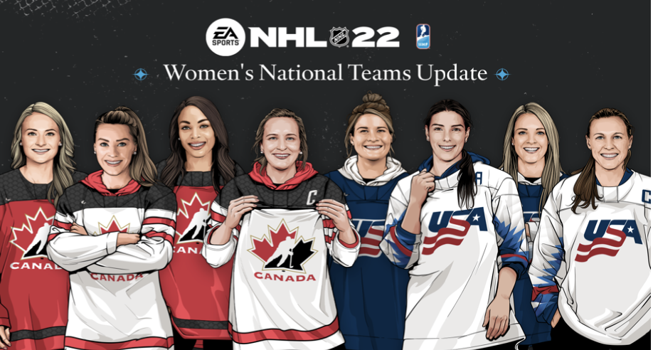 NHL 22 - prime squadre femminili disponibili