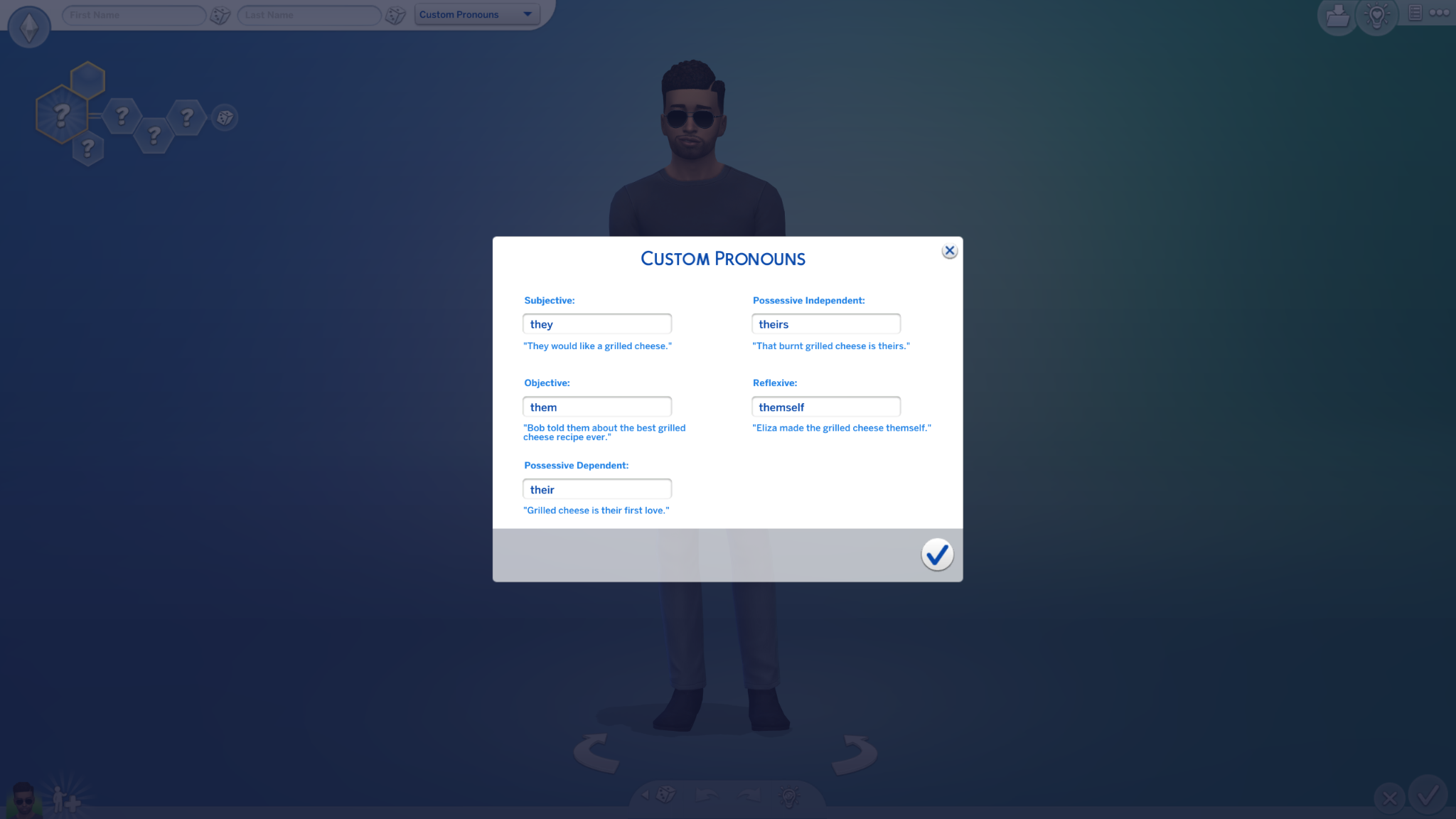 The Sims 4 introduce i pronomi personalizzabili