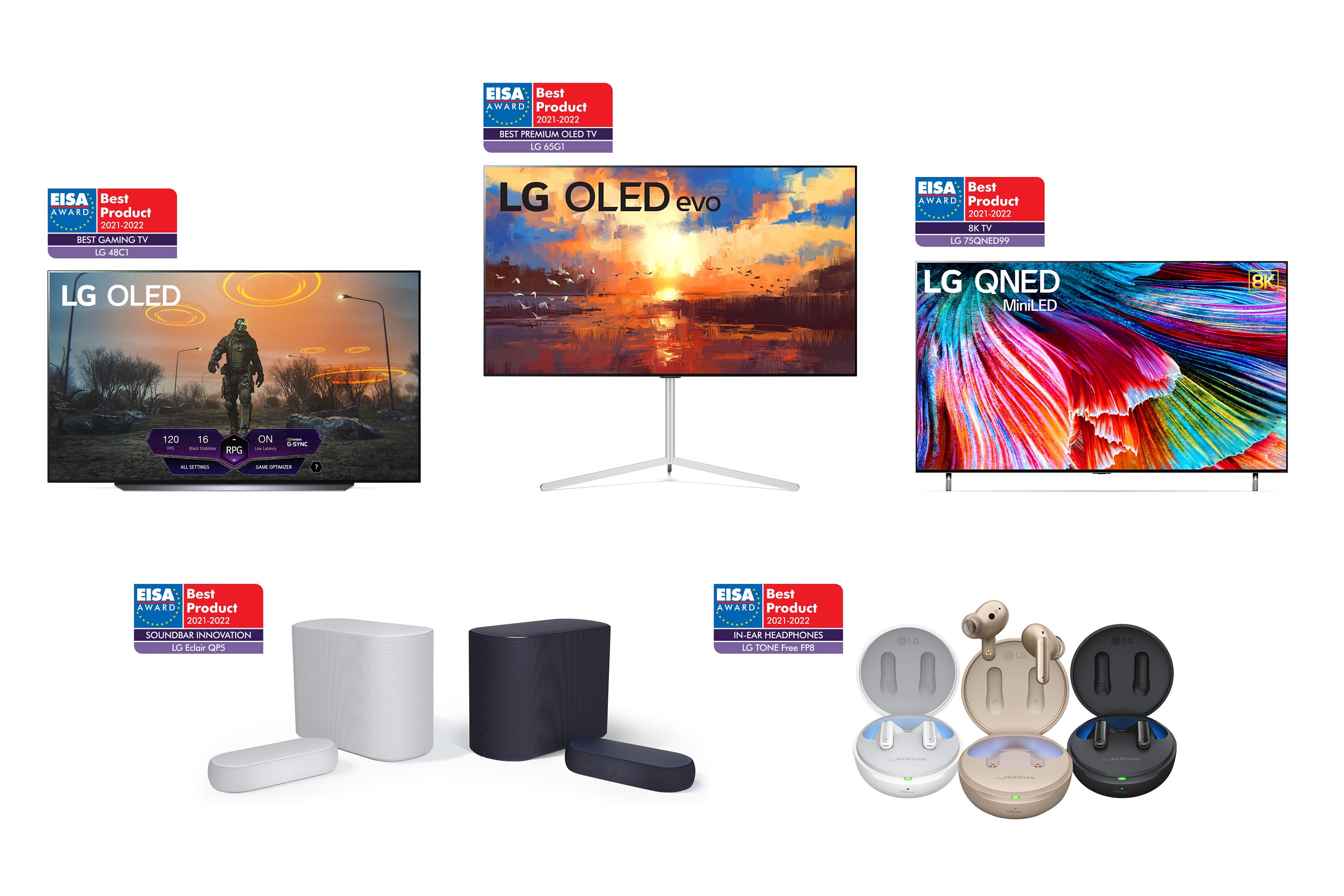 EISA 2021: GLI LG OLED TV PREMIATI