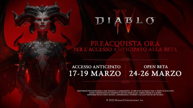 Diablo IV - video presentazione gioco e date dell