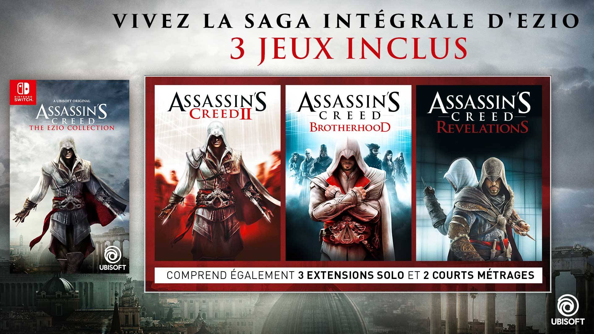 Assassin’s Creed: The Ezio Collection disponibile per Nintendo Switch