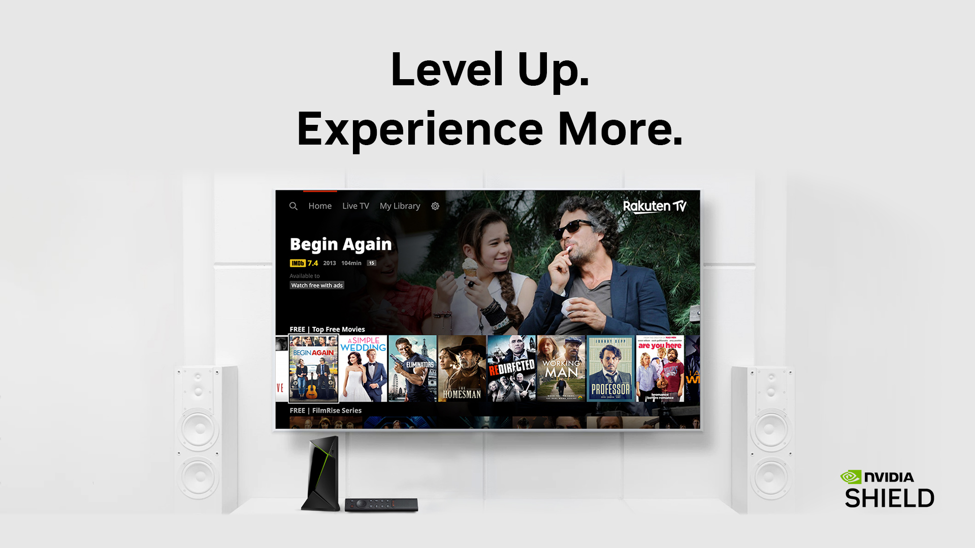 RakutenTV porta film e serie TV su NVIDIA SHIELD TV