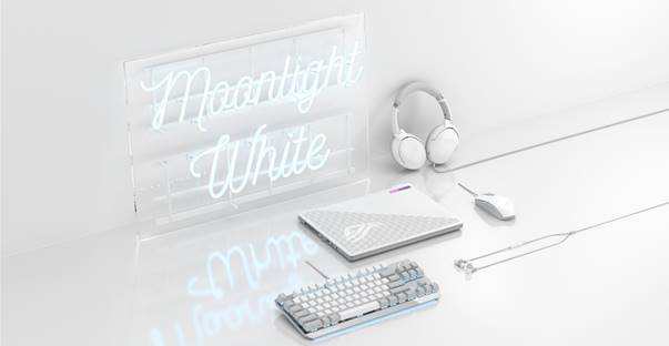 ASUS ROG annuncia le periferiche di gioco Moonlight White