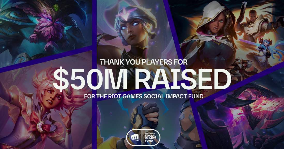 Il Riot Games Social Impact Fund supera i 50 milioni di dollari del 2019