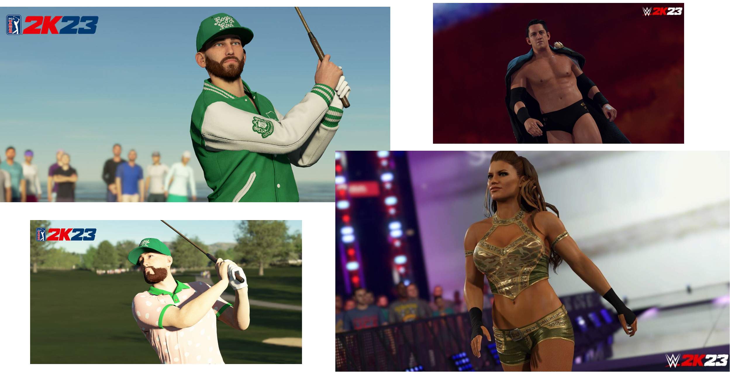 PGA TOUR 2K23 e WWE 2K23: nuovi contenuti e aggiornamenti