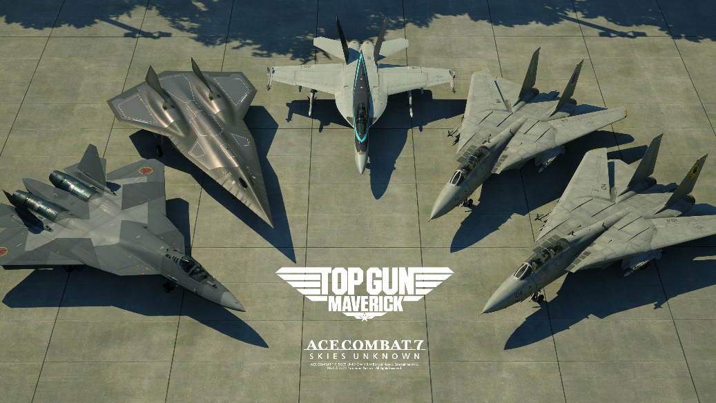 ACE COMBAT 7: SKIES UNKNOWN - DLC TOP GUN: Maverick Aircraft Set disponibile 