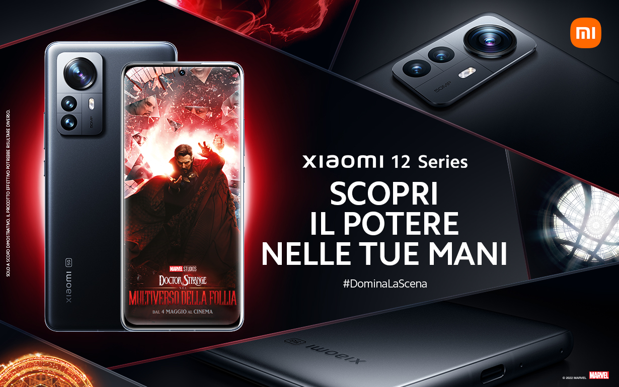 Xiaomi 12 e Marvel insieme per l’uscita del film ‘Doctor Strange nel Multiverso della Follia’