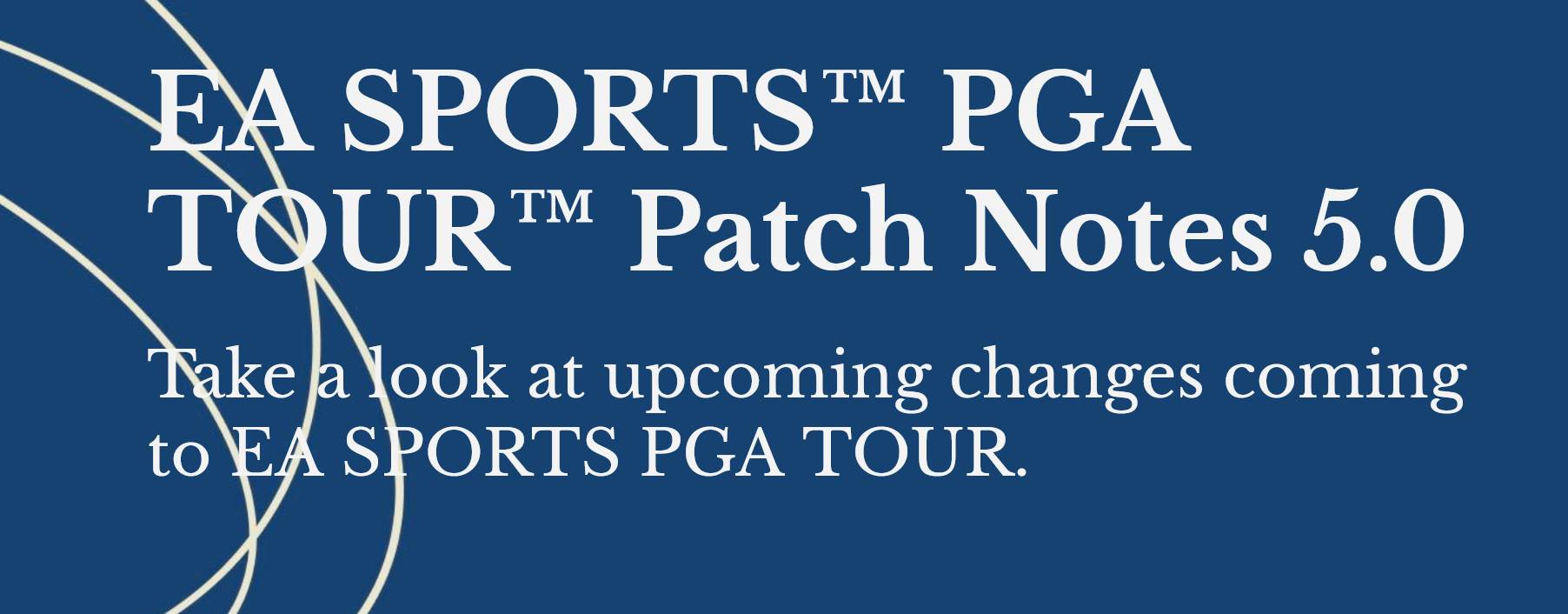 EA SPORTS PGA TOUR - aggiornamento 5.0