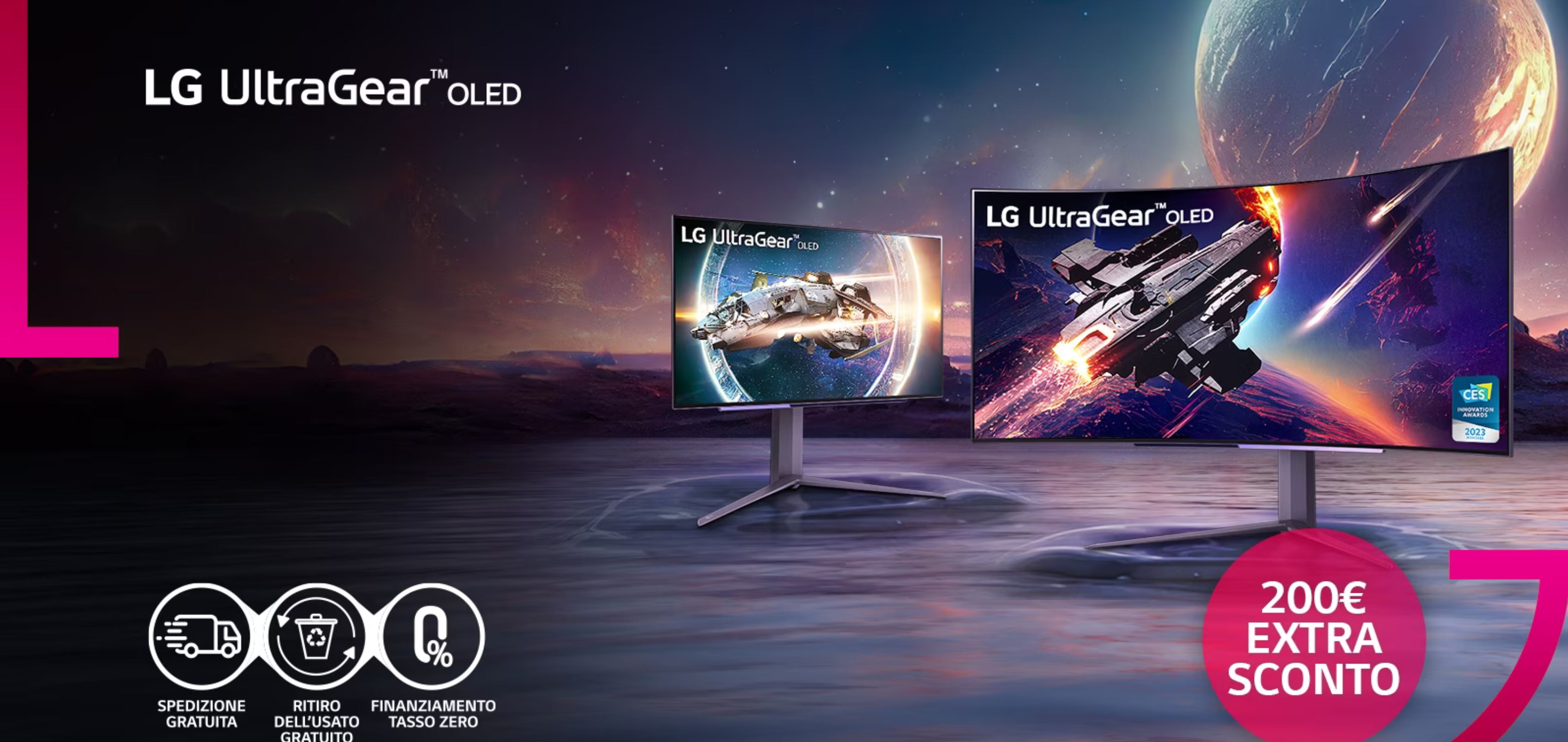 LG ULTRAGEAR OLED  ARRIVANO IN ITALIA