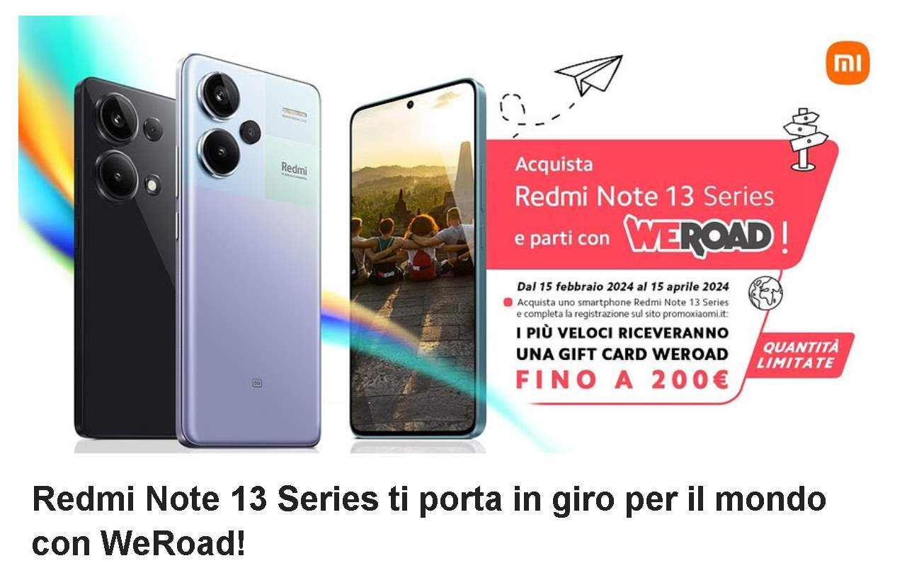 Redmi Note 13 Series ti porta in giro per il mondo con WeRoad