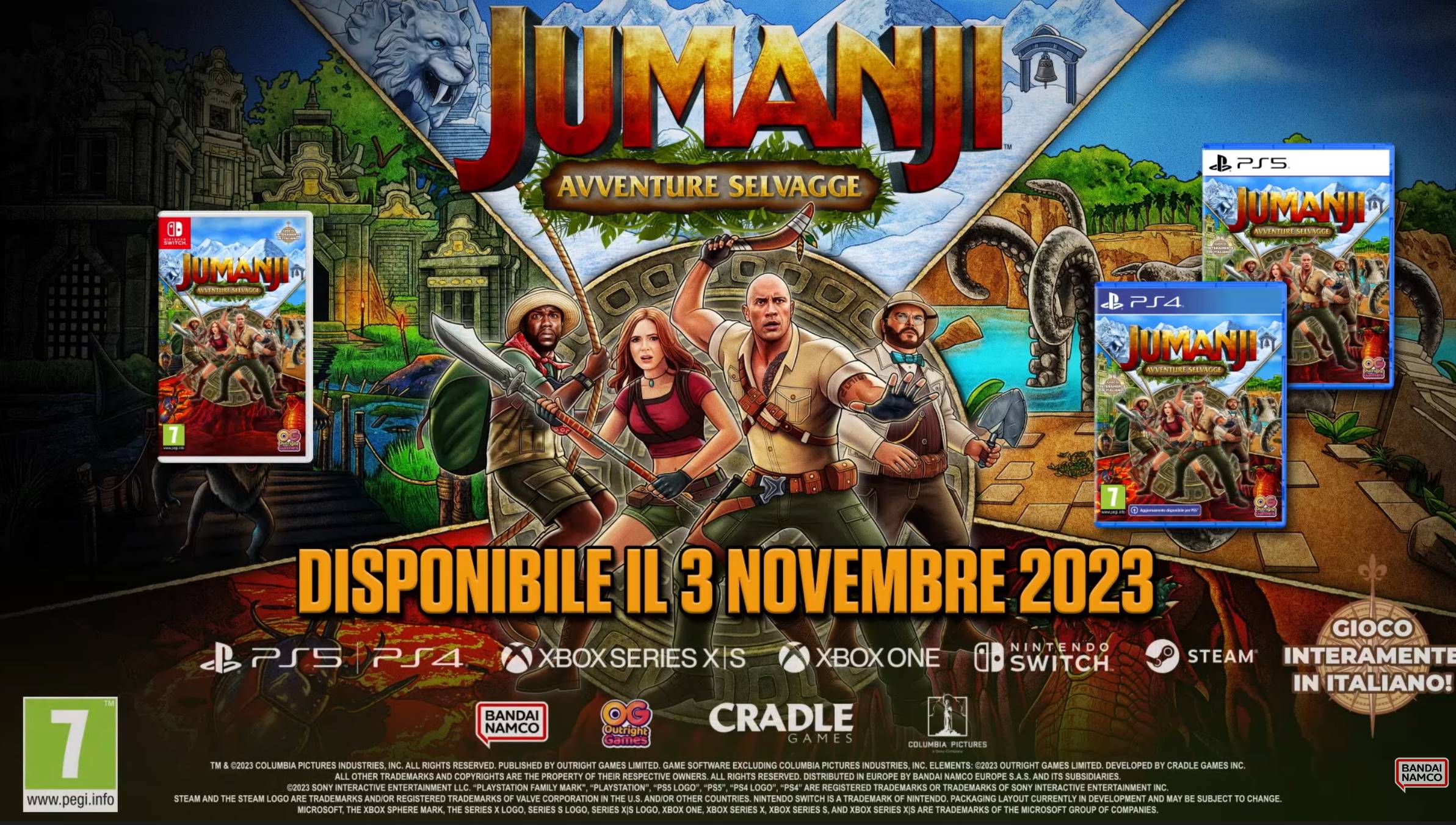 Nuovo trailer per Jumanji: Avventure Selvagge