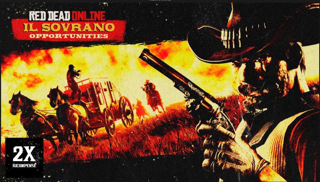 Red Dead Online: RDO$ e PE doppi rubando Il Sovrano