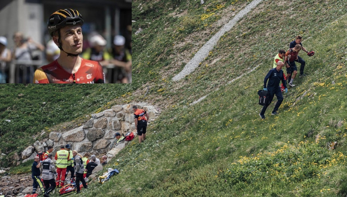 Morto Gino Mäder,, il ciclista caduto a 100 Km/h in un burrone al Giro di Svizzera