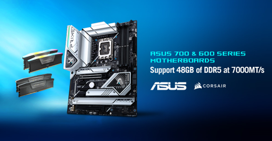 ASUS - schede madri Intel serie 700 supportano le memorie DDR5