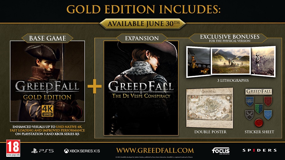 GreedFall: Gold Edition arriverà il 30 giugno