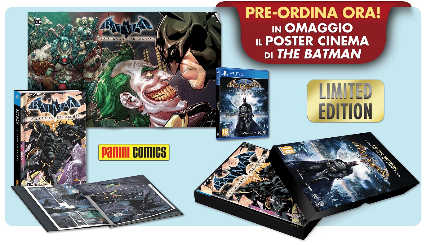 Batman: Arkham Asylum, disponibile da oggi in pre-order l’esclusiva Comic Edition