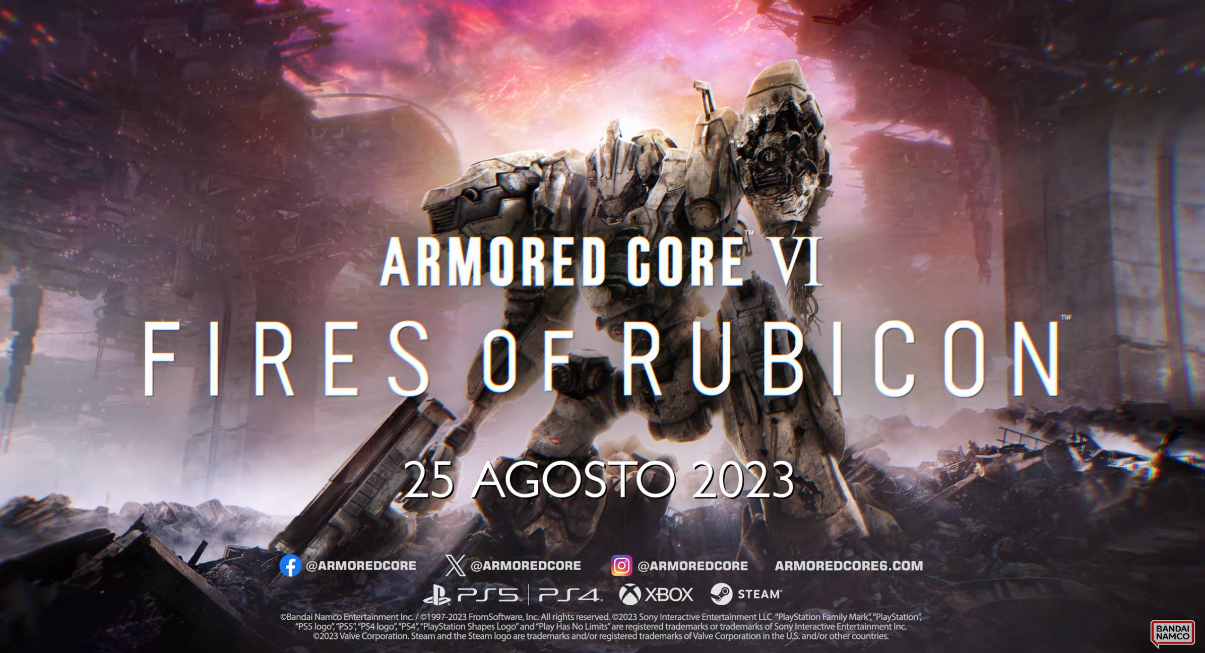 ARMORED CORE VI FIRES OF RUBICON È ORA DISPONIBILE