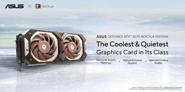 ASUS GeForce RTX 3070 Noctua Edition disponibile in Italia