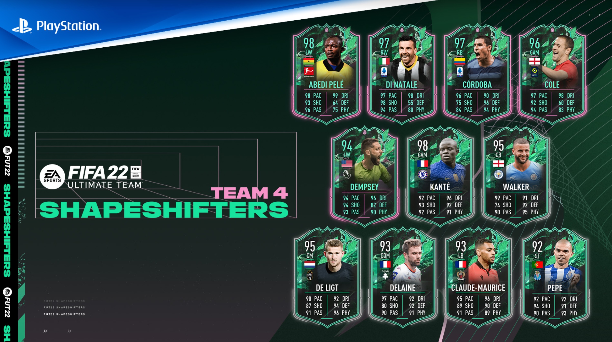 Aggiornamento campagna FIFA 22 - Shapeshifters, Team 4