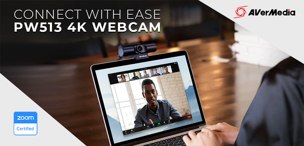 AverMedia annuncia la webcam PW513 4K certificata da Zoom