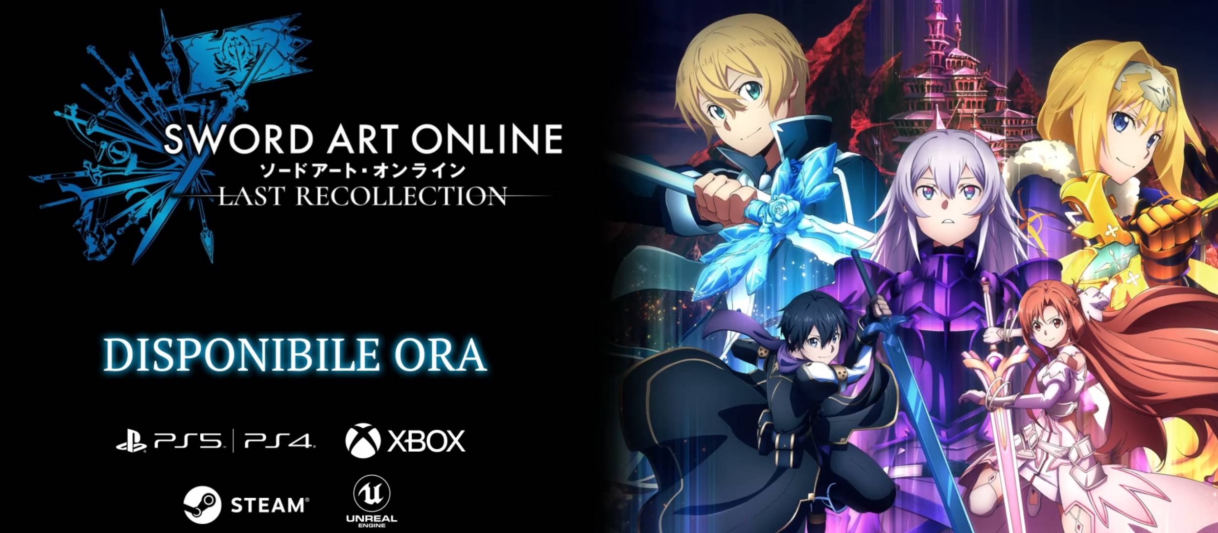 SWORD ART ONLINE LAST RECOLLECTION È DISPONIBILE DA OGGI