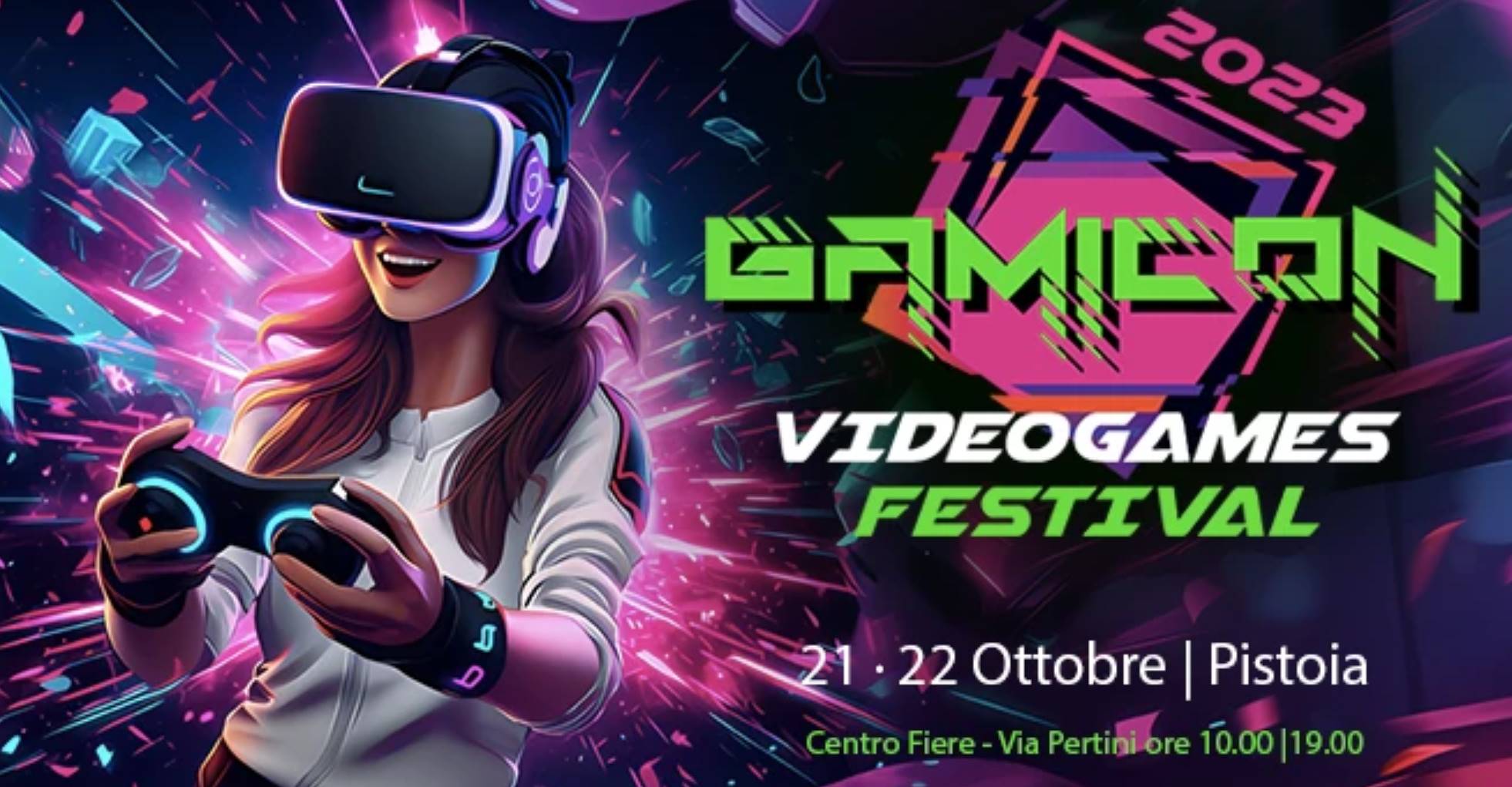 Festival dei videogiochi GAMICON 21 e 22 Ottobre 2023 - Pistoia