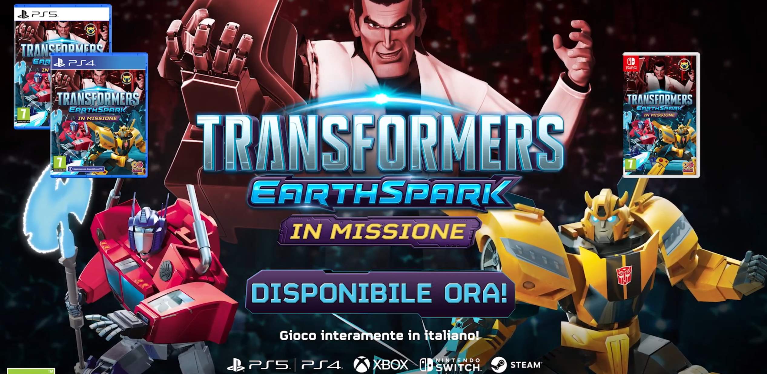 TRANSFORMERS: EARTHSPARK – IN MISSIONE ARRIVA OGGI SU PC E CONSOLE