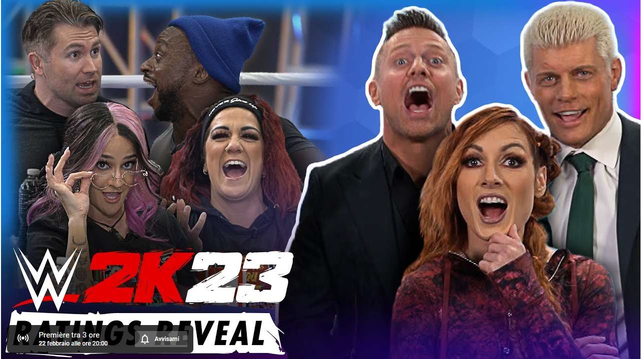 WWE 2K23: Ratings Reveal Show - UpUpDownDown è ora in diretta