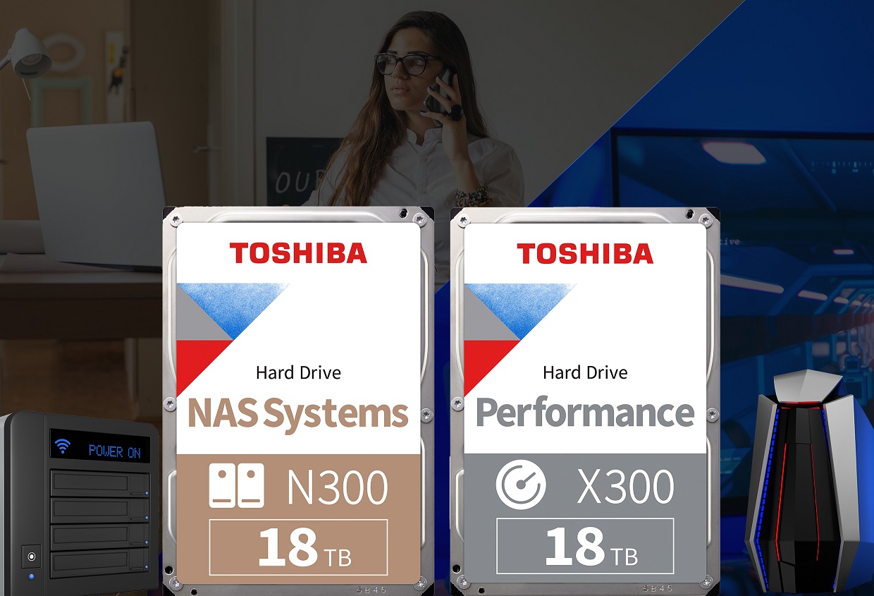 Toshiba N300 e X300 con capacità da 18TB