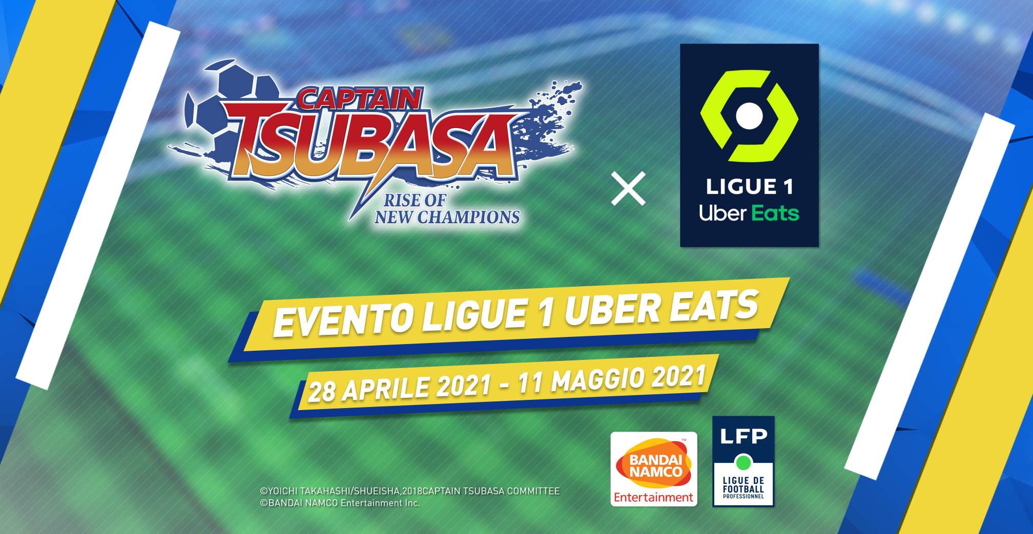 Le divise della Ligue 1 Uber Eats arrivano in Captain Tsubasa: Rise of New Champions