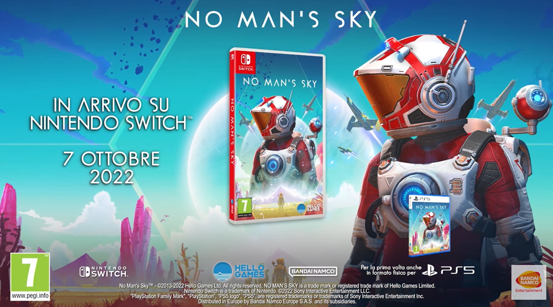 No Man’s Sky sarà disponibile a ottobre 2022 per Nintendo Switch