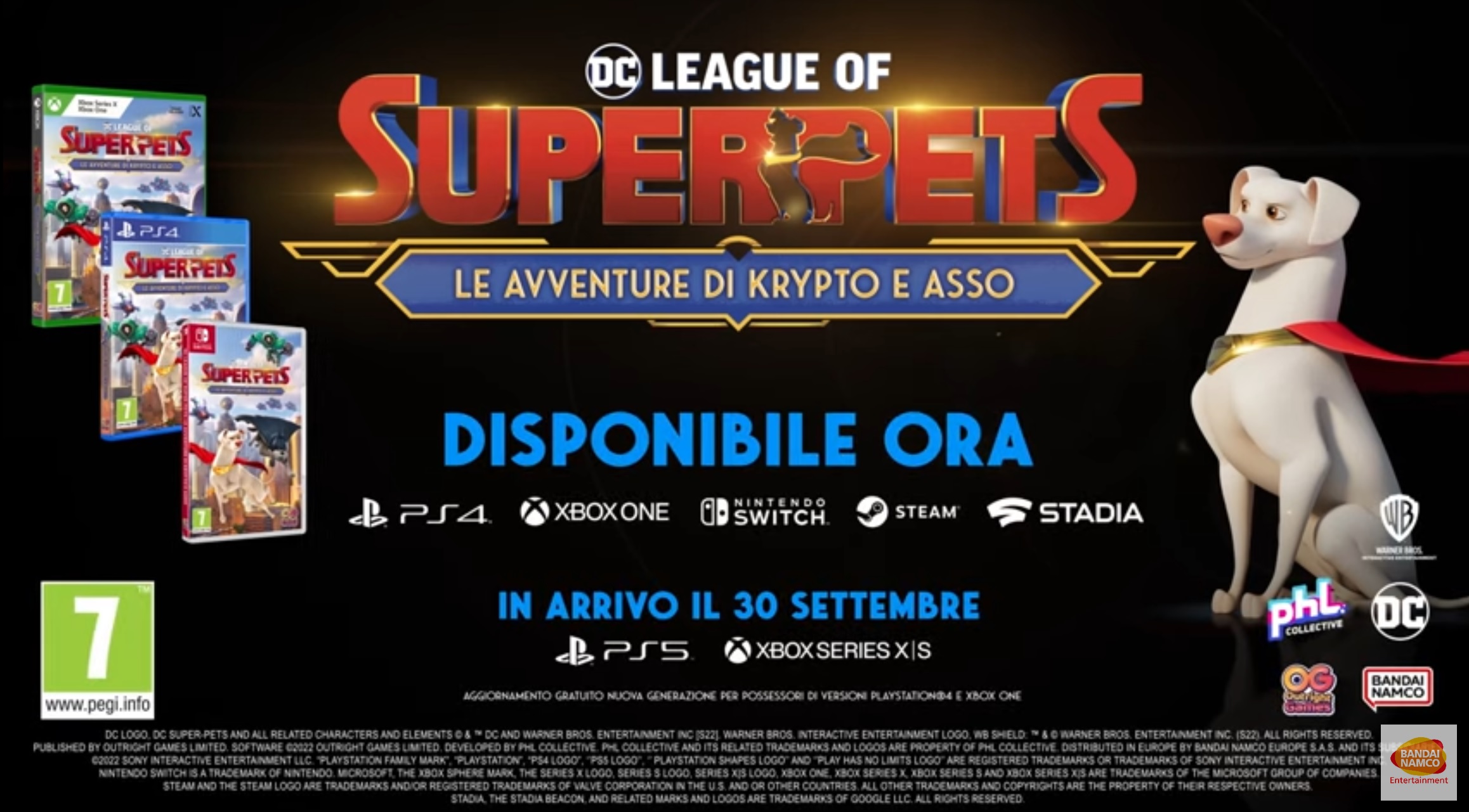 DC League of Super-Pets: Le Avventure di Krypto e Asso disponibile su PC e console