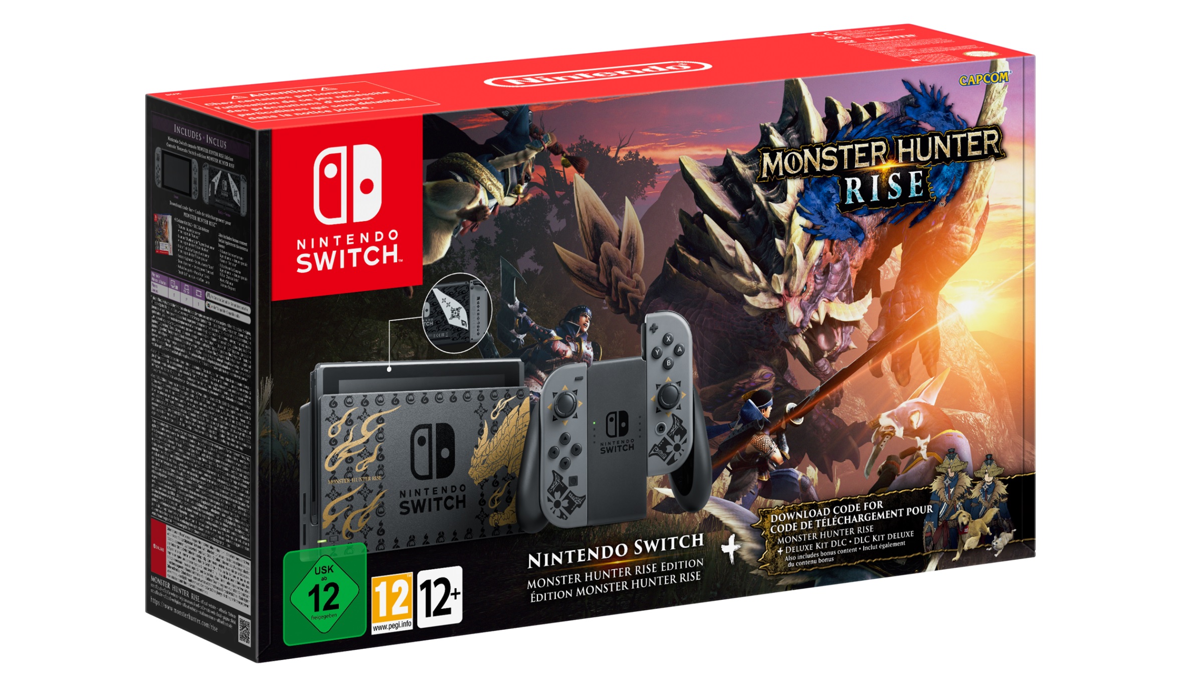  Nintendo - Monster Hunter Rise - Edizione speciale Switch e Pro Controller