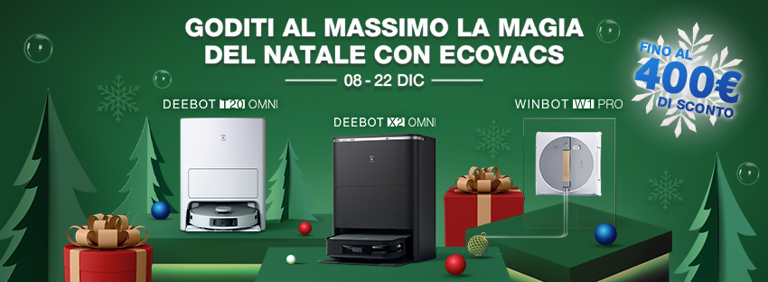 ECOVACS: Robot intelligenti per un Natale pulito