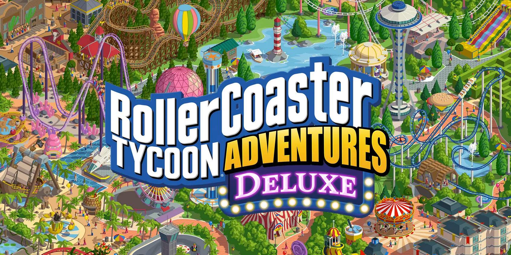 RollerCoaster Tycoon Adventures Deluxe è ora disponibile su console