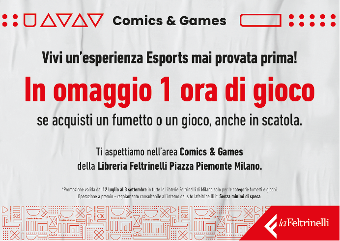 FELTRINELLI COMICS & GAMES APRE LE PORTE DELL’ESCLUSIVA “AREA GAMING”