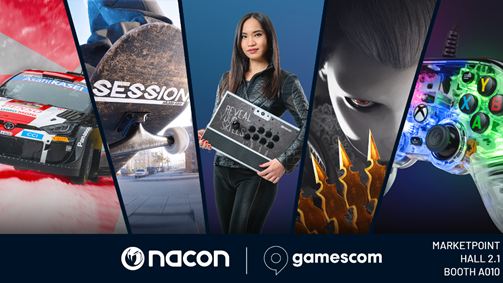 GIOCHI E ACCESSORI NACON SARANNO ALLA GAMESCOM 2022