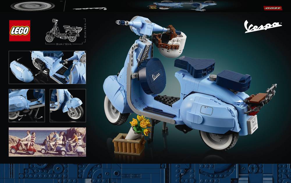 LEGO e Vespa celebrano il Made in Italy con il nuovo set LEGO VESPA 125