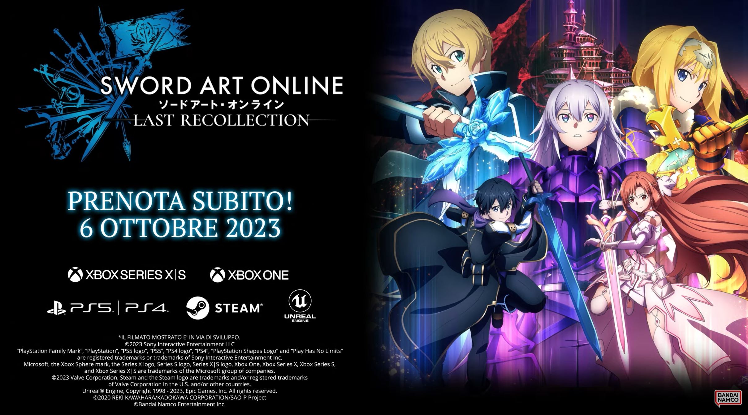 Aperti i pre-order di SWORD ART ONLINE Last Recollection