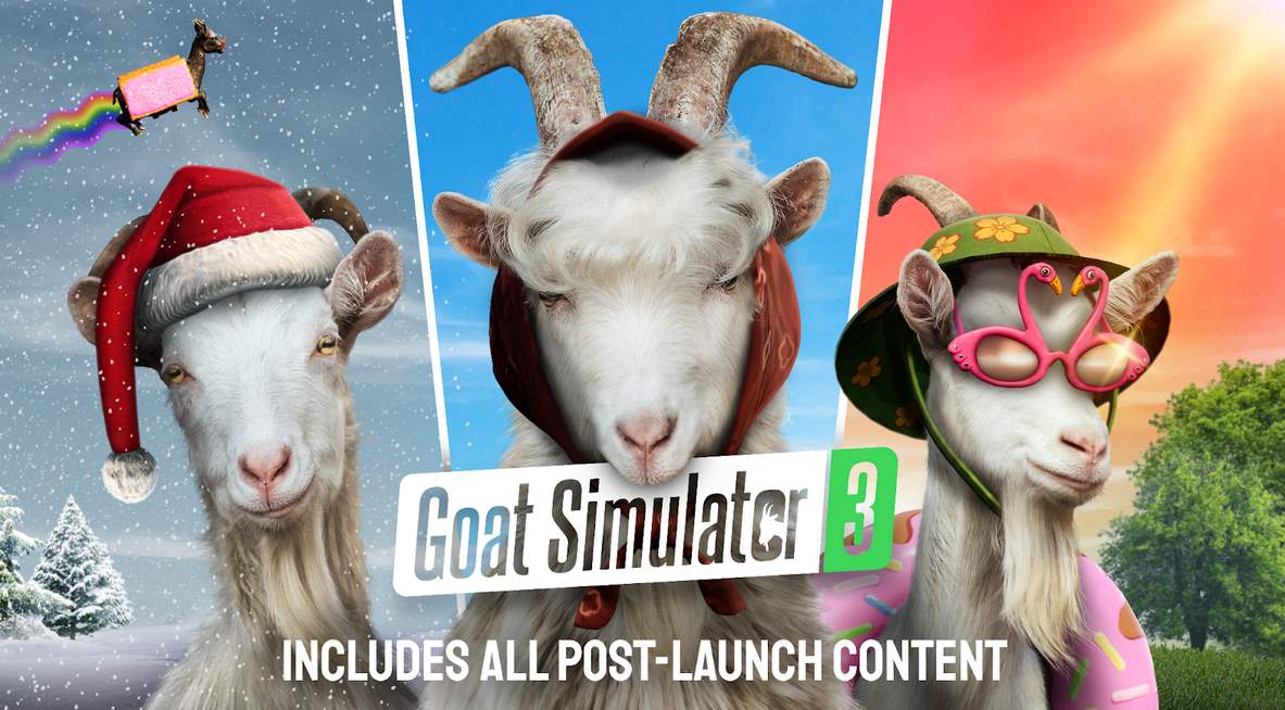 GOAT SIMULATOR 3 PORTA IL CAOS SU STEAM